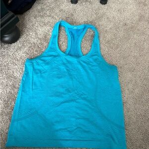 lululemon swiftly tech Blue Racerback Tank